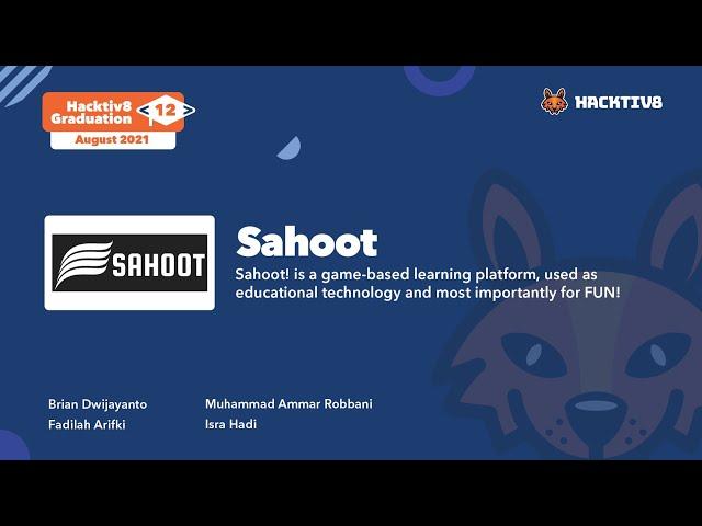 Sahoot - Full Stack JavaScript Bootcamp Portfolio