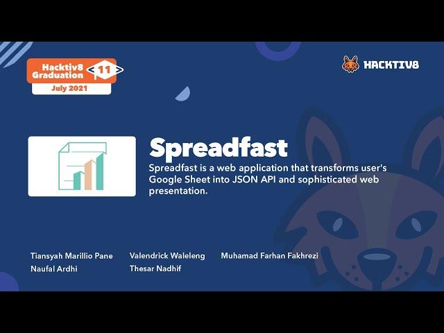 Spreadfast - Full Stack JavaScript Bootcamp Portfolio